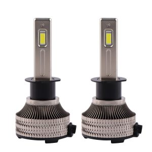 Set 2 LED-uri Auto Techstar® P30, H1, 80w, 14000 Lumeni, 6500K, AUTO, 12-24 Volti, CSP, Canbus, Miez Cupru, Radiator Aluminiu, Lumini LED auto