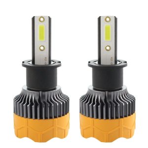 Set 2 LED-uri Auto Techstar® A8, H3, 40w, 4000 Lumeni, 6500K, AUTO, 12-24 Volti, COB, Canbus, Radiator Aluminiu, Lumini LED auto – ofertă, preț și specificații