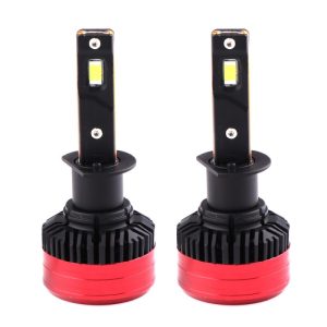 Set 2 LED-uri Auto Techstar® P28, H1, 80w, 12500 Lumeni, 6500K, AUTO, 12-24 Volti, CSP, Canbus, Miez Cupru, Radiator Aluminiu, Lumini LED auto – ofertă, preț și specificații