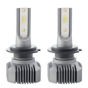 Set 2 LED-uri Auto Techstar® S1, H7, 40w, 4000 Lumeni, 6500K, AUTO, 12-24 Volti, CSP, Canbus, Radiator Aluminiu, Lumini LED auto – ofertă, preț și specificații