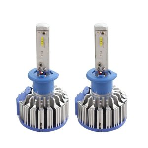 Set 2 LED-uri Auto Techstar® T1, H1, 35w, 8000 Lumeni, 6000K, AUTO, 12-24 Volti, CREE, Canbus, Radiator Aluminiu, Lumini LED auto – ofertă, preț și specificații