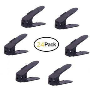 Set 24buc organizatoare de pantofi reglabil, negru, suport pantofi ce dubleaza spatiul de depozitare, Alte categorii – ofertă, preț și specificații