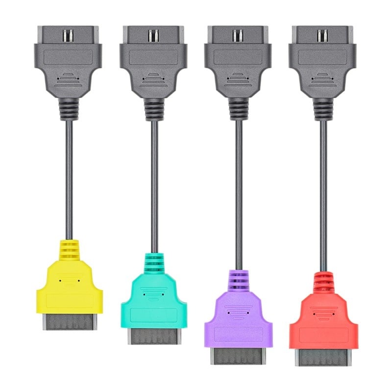 Set 4 Cabluri Adaptoare Auto Fiat Set 4 Cabluri Adaptoare Auto Fiat, la OBD2 16 Pin, Testere diagnoza si reparatii auto – ofertă, preț și specificații