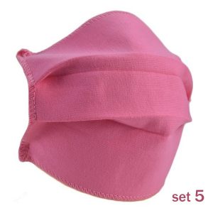 Set 5 Masti Fashion de Protectie Techstar® Reutilizabile 2 Straturi Polipropilena, Roz, Smart home