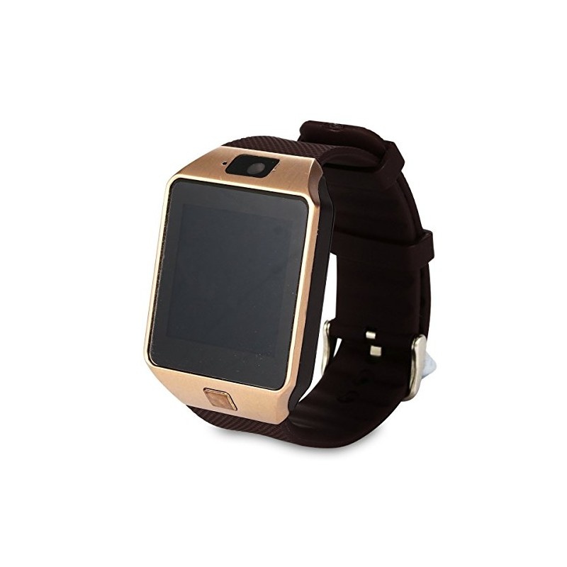 Smartwatch Bluetooth DZ09 MTK Compatibil SIM si MicroSD cu Camera Auriu, Ceasuri si bratari smart - imagine 8