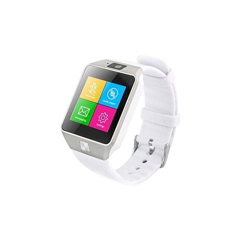 Smartwatch Mtk DZ09 cu Bluetooth si Camera Foto, Compatibil SIM si MicroSD Alb, Ceasuri si bratari smart - imagine 10