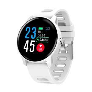 Smartwatch Techstar® S08 Alb Unisex Waterproof IP68 BT 4.0