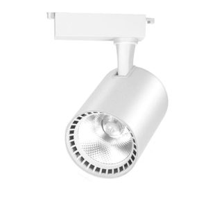 Spot LED Techstar® Tracklights, Pentru Sina RailRacks Monofazata Tip L, 20w, 4000k Lumina Naturala, Iluminat Directionabil, Corp Aluminiu Alb, Iluminat interior – ofertă, preț și specificații