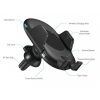 Suport Incarcator Telefon Auto Smart Wireless Techstar® C10 Tehnologie Infrarosu Qi QuickCharge 3.0 10W Android IoS, Auto - Moto - imagine 5