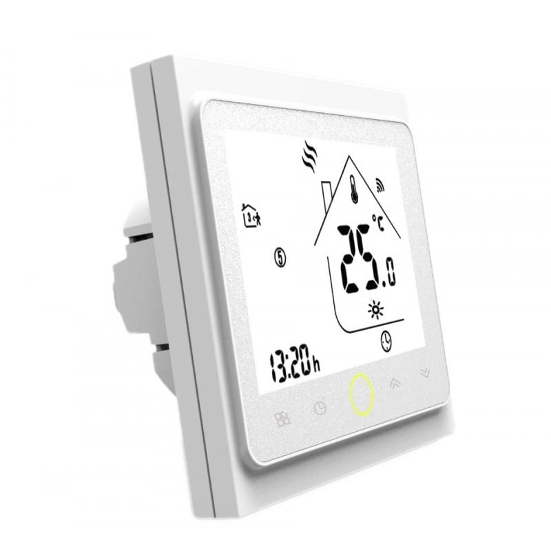 Termostat Techstar® Smart GH-20W, Wireless, Pentru Centrala Termica pe Gaz sau Electrica, Compatibila Google Home, Alexa, Tuya, Alb, Smart home – ofertă, preț și specificații