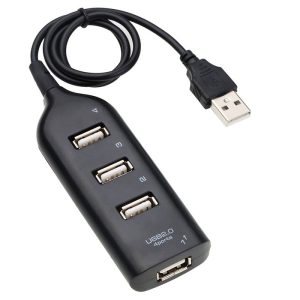 USB Hub Techstar® HB2, USB 2.0 High Speed, 4 Port USB2.0, Negru, Adaptoare si periferice PC – ofertă, preț și specificații