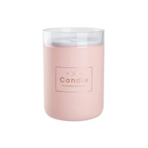 Umidificator Ultrasonic Techstar® Forma de Lumanare Romantica, Aromaterapie, Uleiuri Esentiale, Utilizat in Dormitor, Casa, Birou, Rezervor 280ml, Roz, Smart home – ofertă, preț și specificații