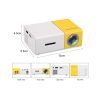 Videoproiector LED mini portabil YG300 400-600 LM 1080P Full Hd, Smart home - imagine 4