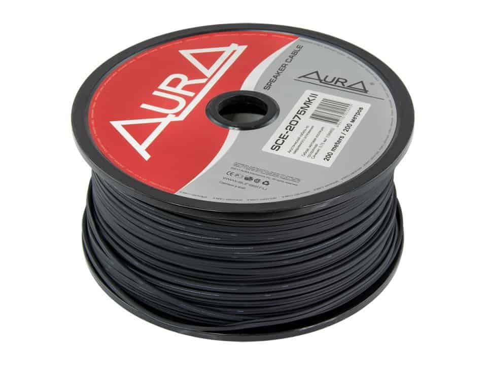 Cablu boxe AURA SCE 2075 MKII, Metru Liniar / Rola 200m, 2 × 0,75mm² (18AWG)