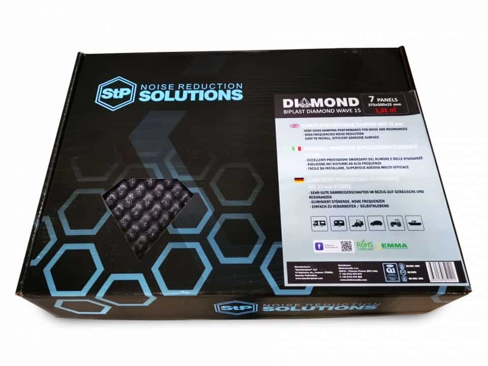 Insonorizant auto STP Biplast Diamond Wave 15mm; 1,31 m2, Bulk Pack / Foaie